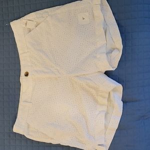 Old Navy White Eyelet Everyday Shirts NWT